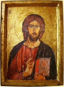 www.ikony.home.pl - Ikona Chrystusa Pantokratora - wyk. Ewa Jaworska